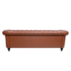 84.65 Rolled Arm Chesterfield 3 Seater Sofa