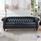 84.65 Rolled Arm Chesterfield 3 Seater Sofa
