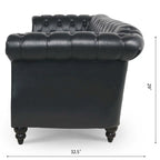 84.65 Rolled Arm Chesterfield 3 Seater Sofa