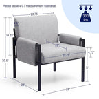 Subrtex Upholstered Accent Chair with Metal Frame Armchair