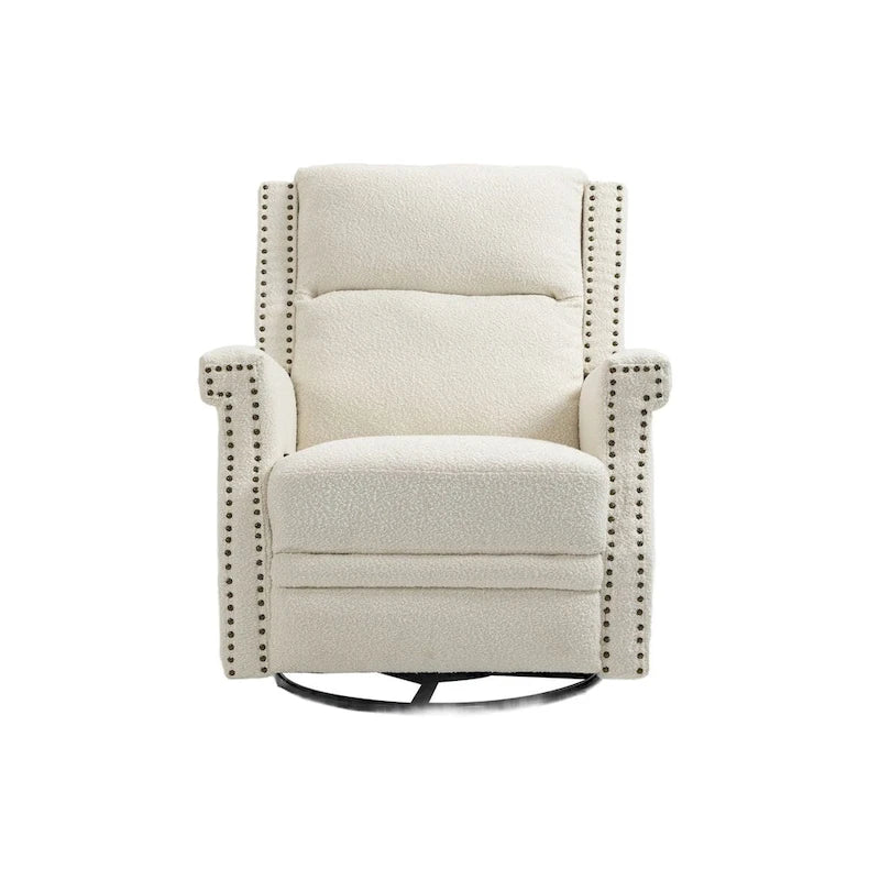 Swivel Manual Recliner Chair 360 Degree Leisure Arm Chair, Nursery Rocking Chairs