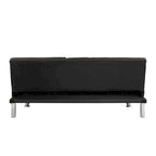 Modern Convertible Adjustable Sofa Bed - Faux Leather Recliner Double Sofa