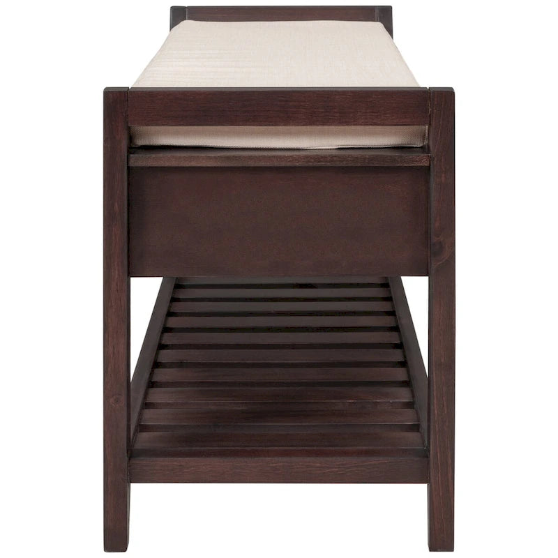Shoe Rack with Cushioned Seat and Drawers, Multipurpose Entryway Storage Bench