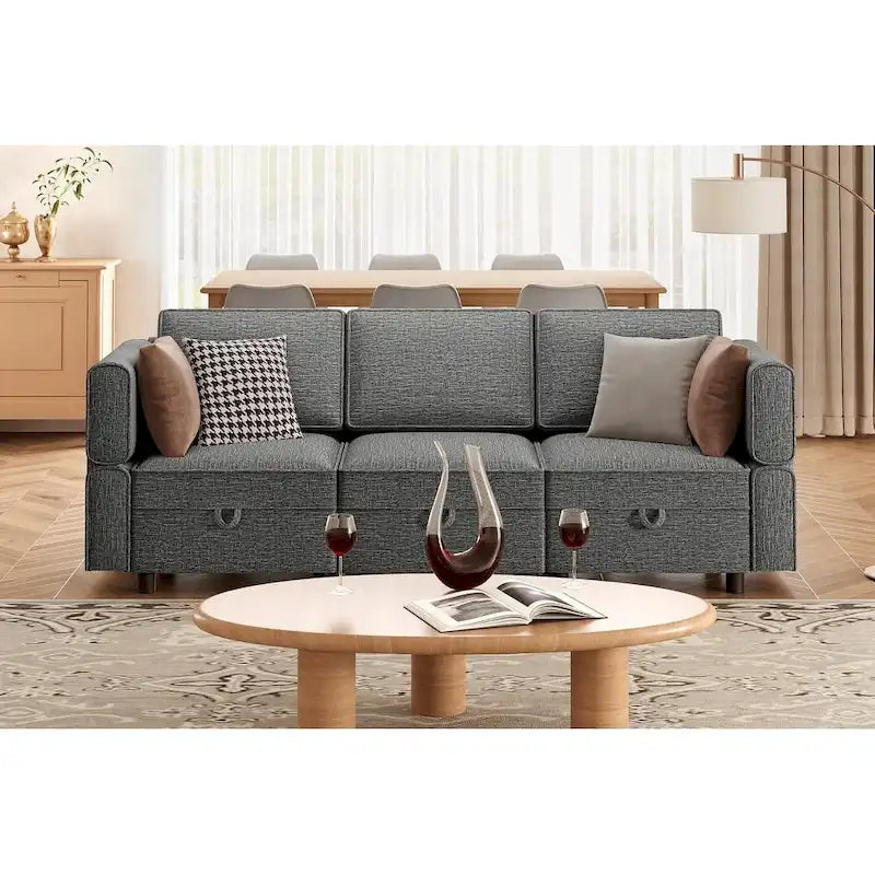 Loveseat Sofa with Storage Seat