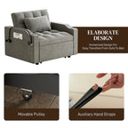Ouyessir 3 in 1 Multi-Functional Convertible Single Sleeper Sofa Bed for Small Living Spaces