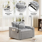 Ouyessir 3 in 1 Multi-Functional Convertible Single Sleeper Sofa Bed for Small Living Spaces