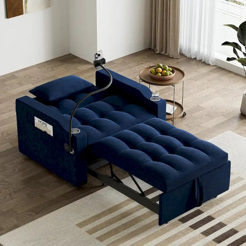 Ouyessir 3 in 1 Multi-Functional Convertible Single Sleeper Sofa Bed for Small Living Spaces
