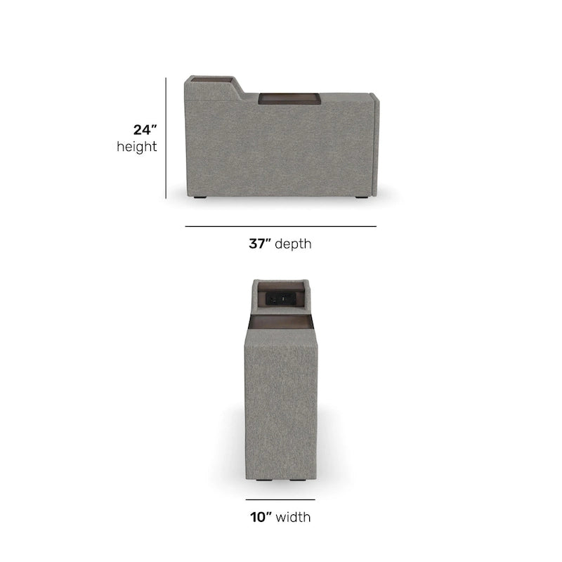 Flex Narrow Hub for Flex Sectional by Flexsteel - 10 x 24 x 37