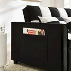 Modern Velvet Loveseat Sofa Couch Pull Out Bed,3 in 1 Convertible For Living Room Sofa Bed