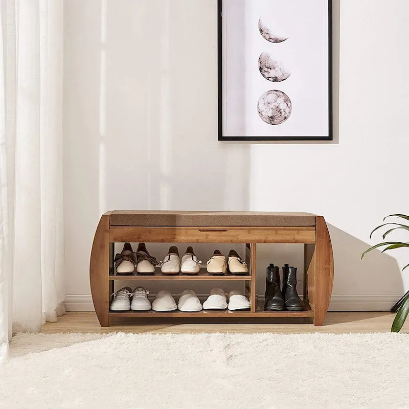 Multi-Tier Simple Shoe Rack, Shoe Changing Bench, Shoe Cabinet Combination, Multifunctional Storage Bench