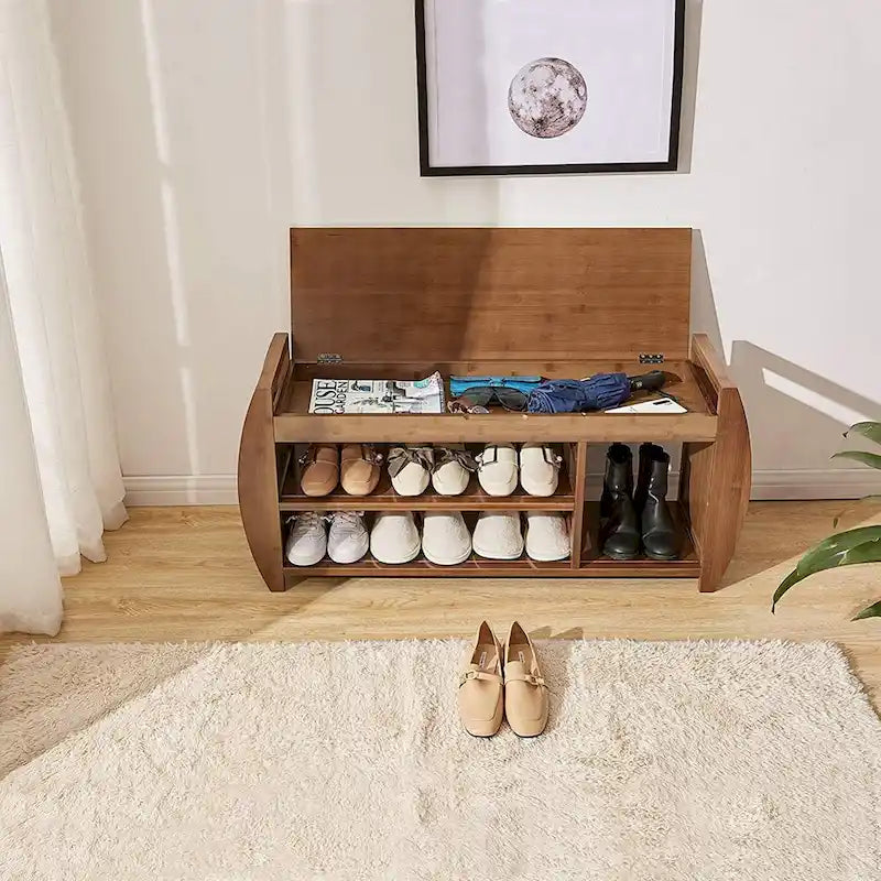 Multi-Tier Simple Shoe Rack, Shoe Changing Bench, Shoe Cabinet Combination, Multifunctional Storage Bench