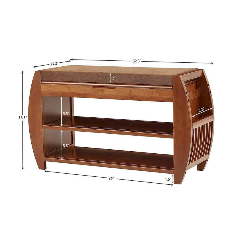 Multi-Tier Simple Shoe Rack, Shoe Changing Bench, Shoe Cabinet Combination, Multifunctional Storage Bench