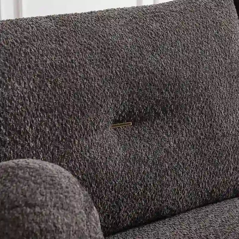 90 comfortable sofa with 2 cushions and 2 ball pillows
