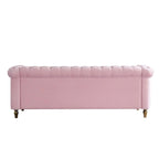 Modern Style Velvet Sofa 84.65 inch for Living Room