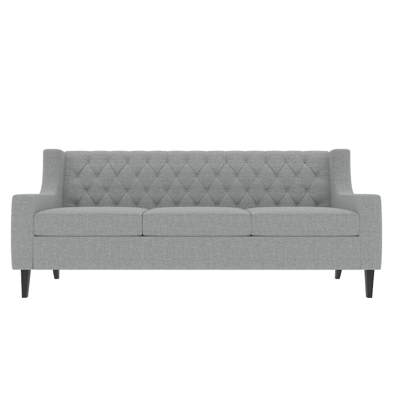 Mid Century Modern Button Tufted Backrest Foam Couches