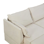 Modern U-Shape Modular Sectional Sofa, Convertible Sofa Bed with Reversible Chaise