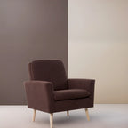 Mid-century Modern Chair Durable Wood frame Accent Chairs for Living Room Reading Chair with armrest