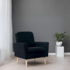 Mid-century Modern Chair Durable Wood frame Accent Chairs for Living Room Reading Chair with armrest