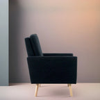 Mid-century Modern Chair Durable Wood frame Accent Chairs for Living Room Reading Chair with armrest