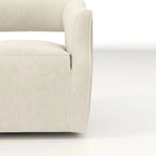 SEYNAR Modern Glam Velvet 360 Degree Swivel Open-Back Accent Armchair