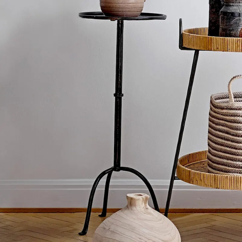 Round Metal Drink Table