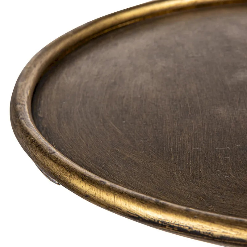Round Metal Drink Table