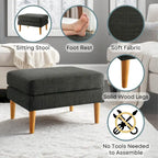 Convenience Concepts Designs4Comfort Marlow Mid Century Ottoman