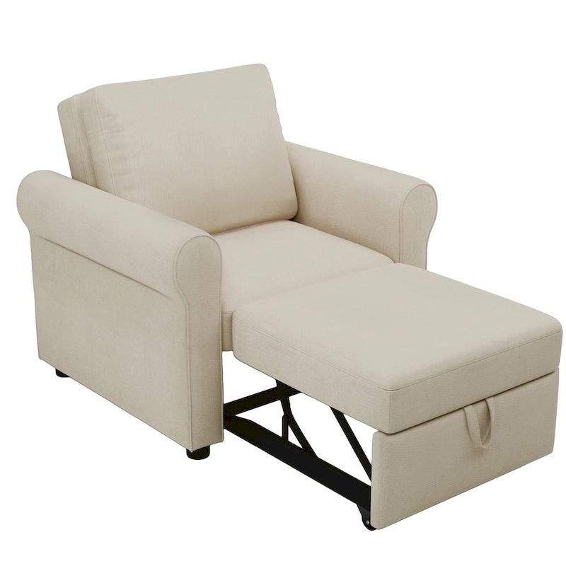 3-in-1 Sofa Bed Chair Convertible Sleeper Chair Bed