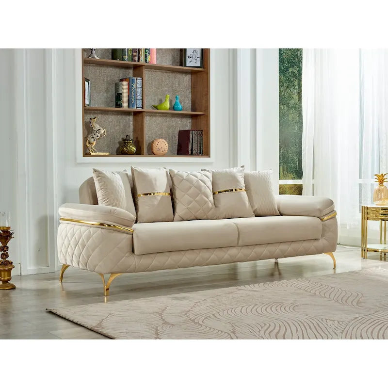 Orlando 2-Pieces One Sofa One Loveseat Living Room Set