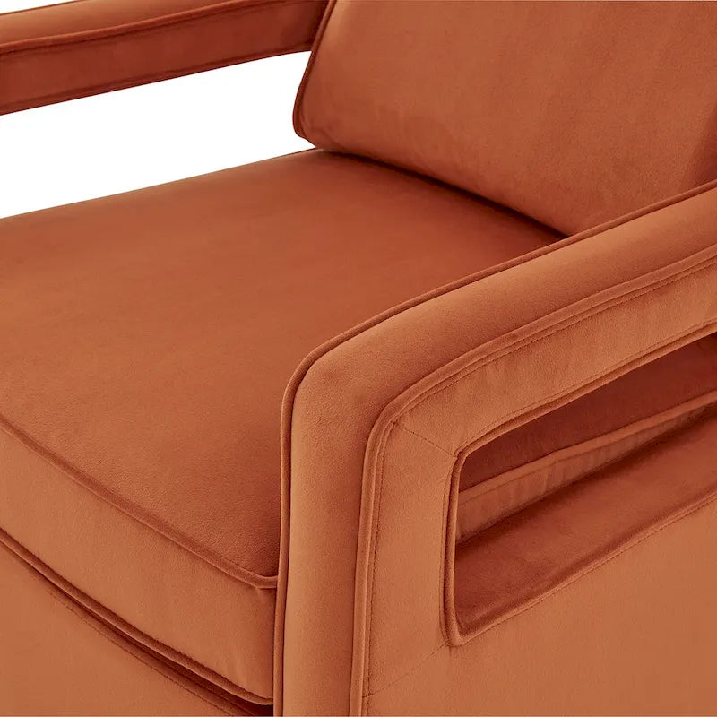 Velvet Accent Arm Chair