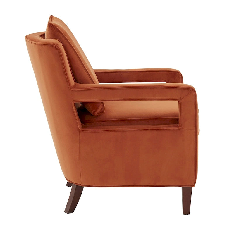 Velvet Accent Arm Chair