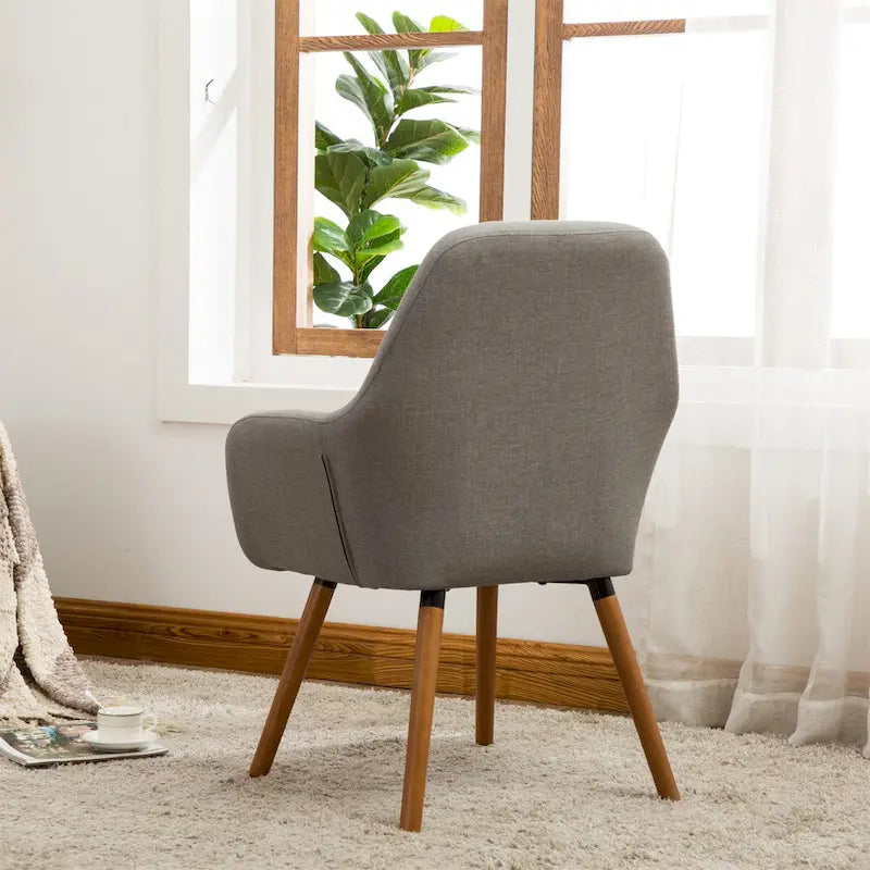 Contemporary Fabric Upholstered Accent Chair