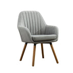 Contemporary Fabric Upholstered Accent Chair