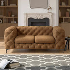 Corvus Chesterfield Aosta Tufted Velvet Loveseat