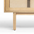 Studio London Wooden TV Stand with Doors Contemporary Media Console