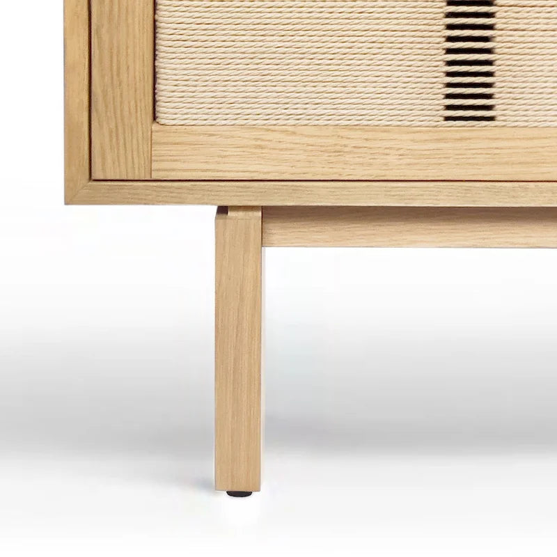 Studio London Wooden TV Stand with Doors Contemporary Media Console