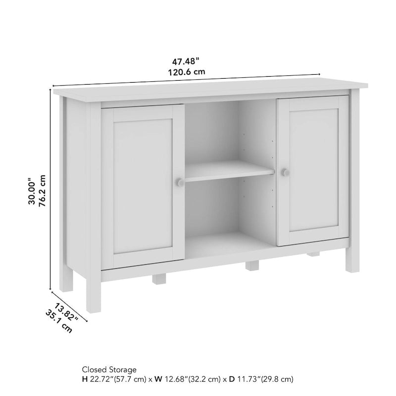 Bush Furniture Mayfield 48W Tall TV Stand Media Console.