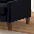Modern Velvet Upholstered Accent Chair Single Sofa Armchair