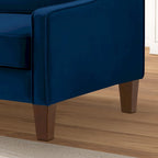 Modern Velvet Upholstered Accent Chair Single Sofa Armchair
