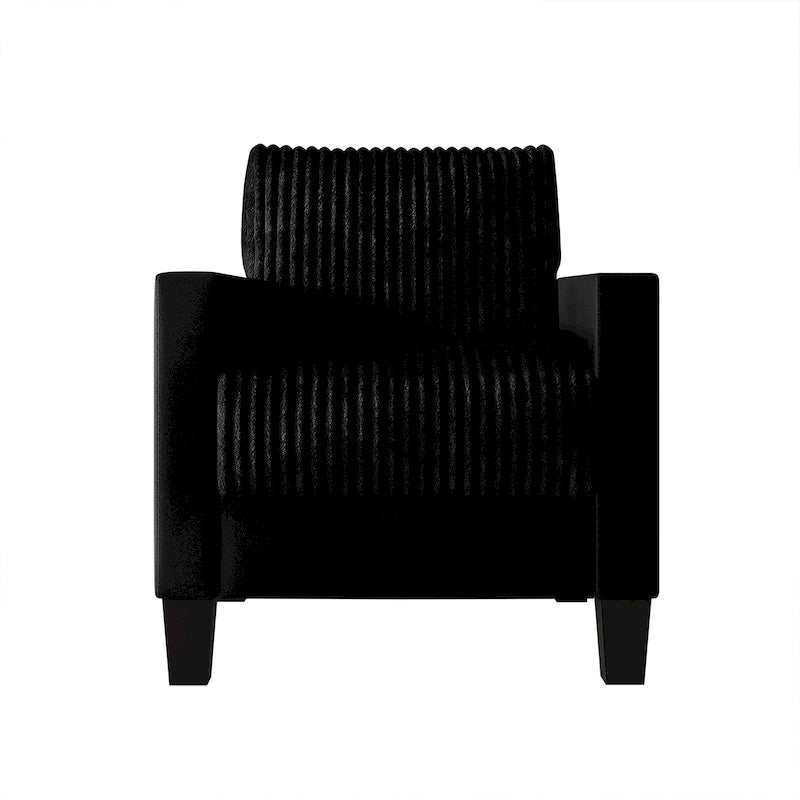 CraftPorch Corduroy Mid-Century Modern Velvet Upholstered Arm Chair