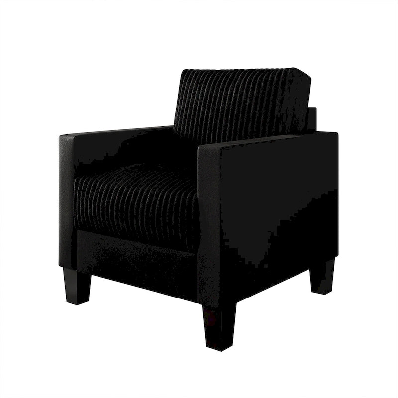 CraftPorch Corduroy Mid-Century Modern Velvet Upholstered Arm Chair