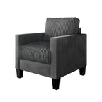 CraftPorch Corduroy Mid-Century Modern Velvet Upholstered Arm Chair