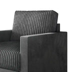 CraftPorch Corduroy Mid-Century Modern Velvet Upholstered Arm Chair