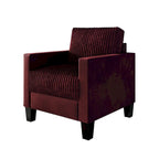 CraftPorch Corduroy Mid-Century Modern Velvet Upholstered Arm Chair
