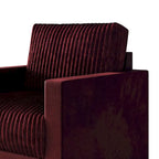 CraftPorch Corduroy Mid-Century Modern Velvet Upholstered Arm Chair