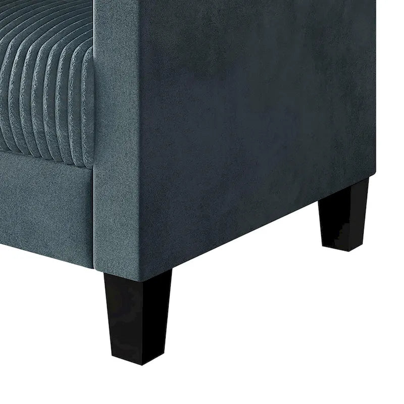 CraftPorch Corduroy Mid-Century Modern Velvet Upholstered Arm Chair