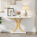 40 Inches Narrow Industrial Console Sofa Table for Entryway