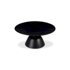 Macari Nelson Modern Solid Mango Wood Pedestal Coffee Table - 30W x 30D x 14H