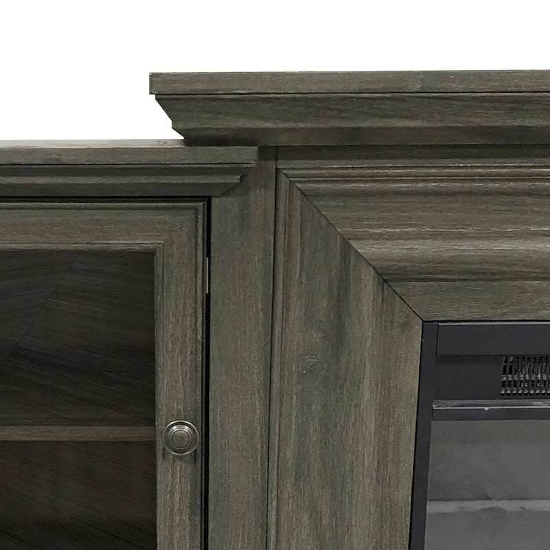 Farmhouse TV Stand with Fireplace - 70 Width -Fits up to 70 TV - 71W x 30H x 15.5D