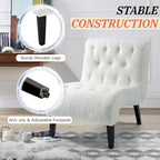 AVAWING Set of 2 Armless Accent Upholstered Lounge Chair